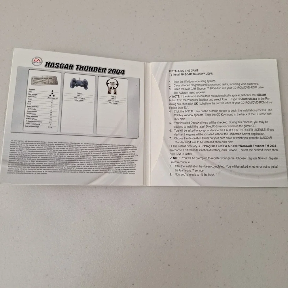Nascar Thunder 2004 PC Computer Game EA Sports NIVIDIA OEM Bundle Version